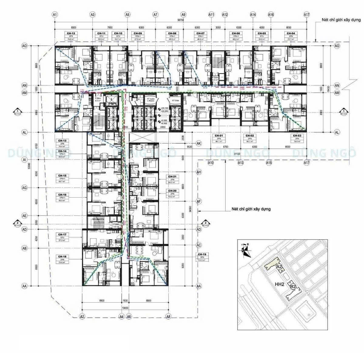 mặt bằng dự án masteri sky avenue cổ loa đông anh